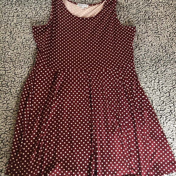 Meri Skye Dresses & Skirts - Polka dot sleeveless dress